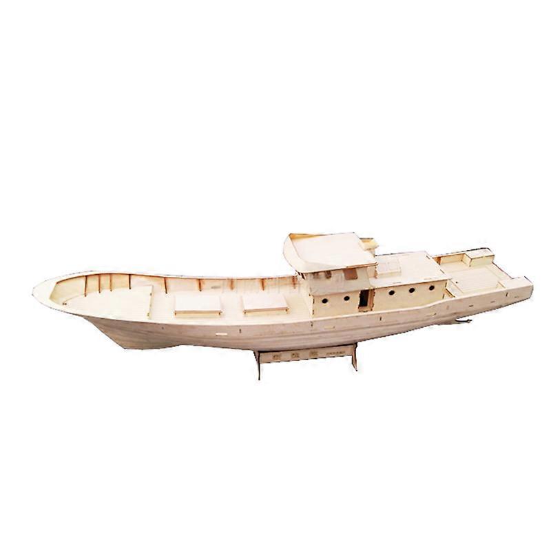 1/30 110cm Trawler Model Wooden Boat Model Kit DIY Hand-assembled Frame ...