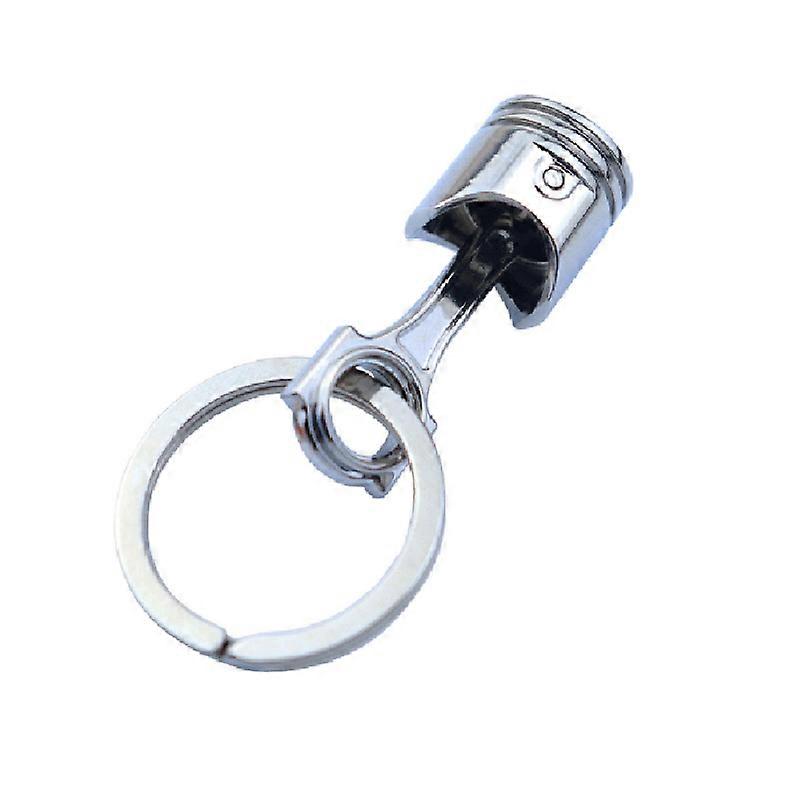 Auto Keychain Piston Connecting Rod Metal Keyfob Charming Car Pendant Keyring