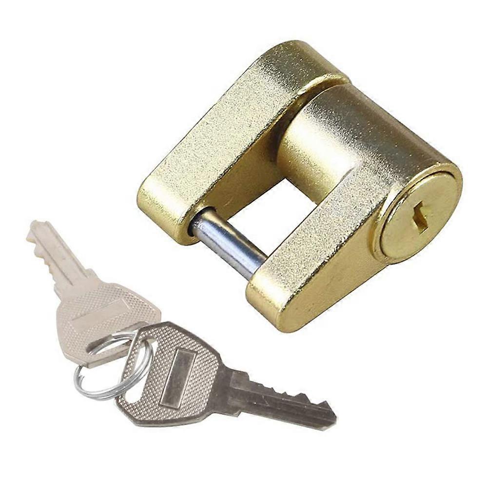 Anti -theft trailer hitch lock, padlock hook, tab connector