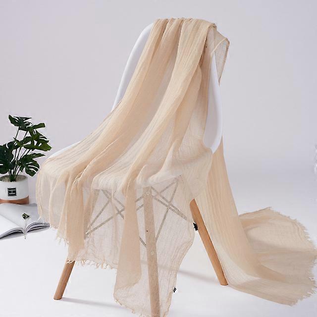 Wool Acrylic Solid Scarf Air Conditioning Towel Muslim Hijab New Spring Beautiful Beach Towel Wrap Big Size Soft Feeling