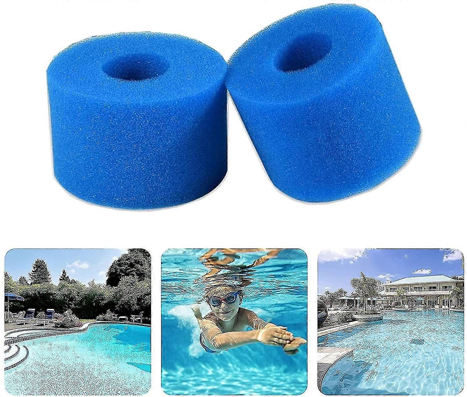 2pcs Filterschwamm Typ Afilter Intex Typ Afilterschwammpatronenschwamm