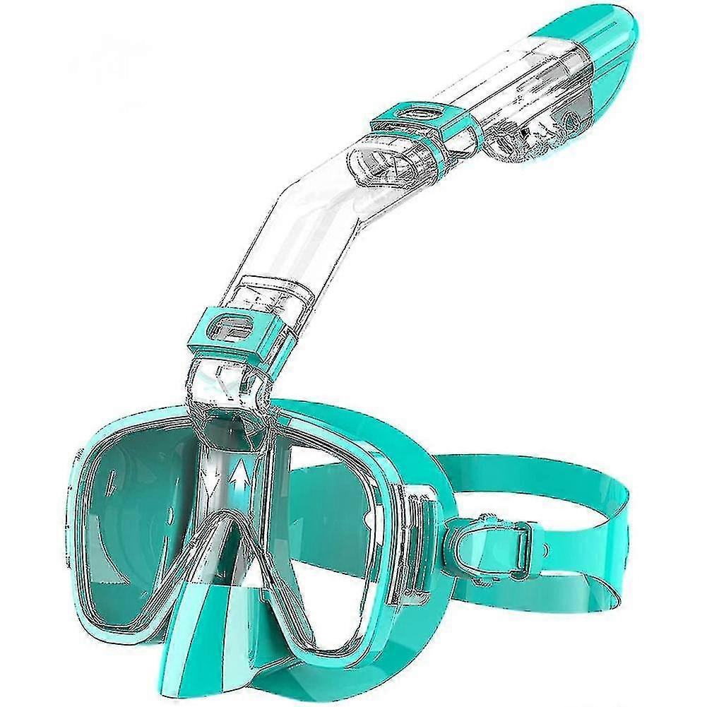 Snorkel Mask Foldable Diving Mask Set With Dry And Camera Mount, Anti-fog Professional Snorkeling G