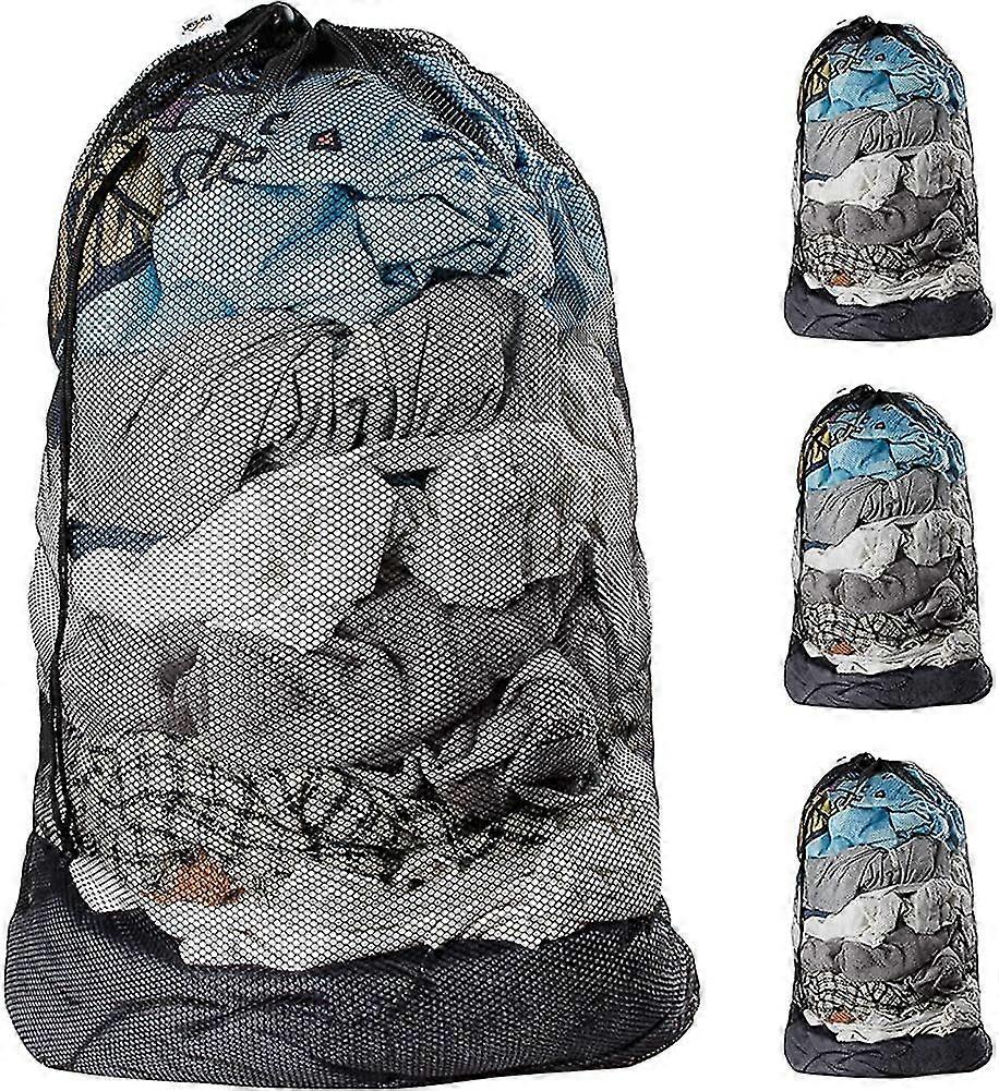 Mesh Laundry Bags With Drawstring, 24" X 36" Extra Large Laundry Bags With Staps