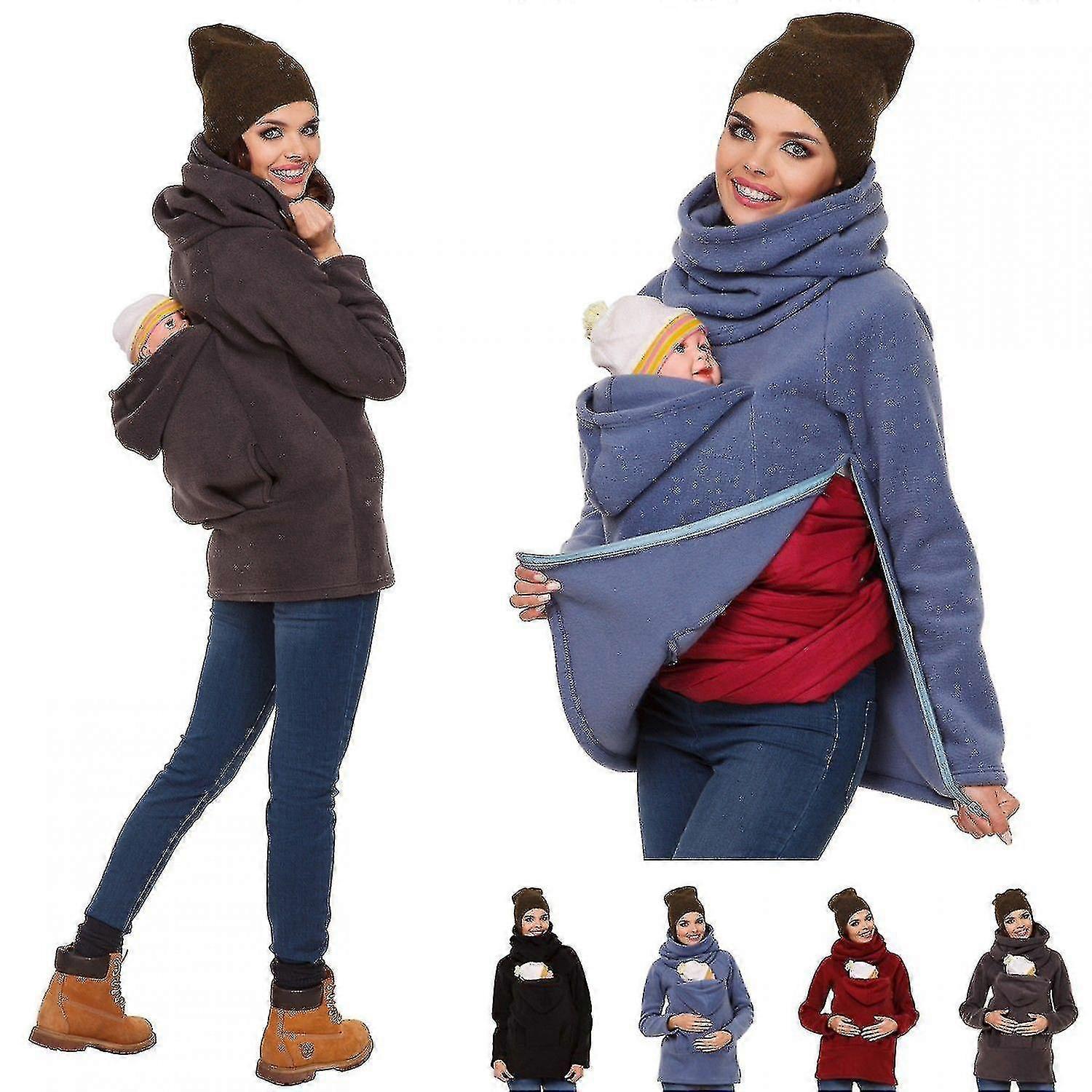 Kænguru hættetrøje Forældre pose Sweatshirt Kvinders Kænguru Jakke
