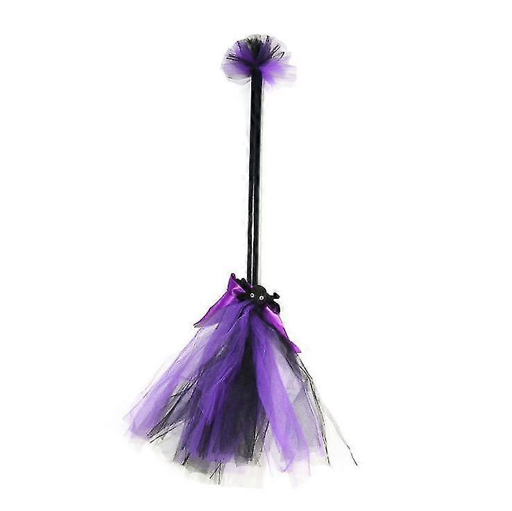 Halloween Witch Broomstick μωβ