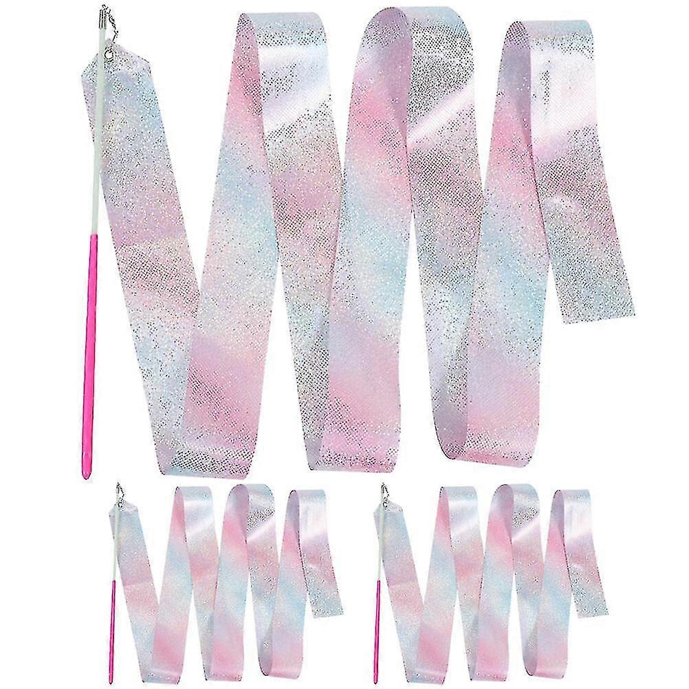 3 قطع الجمباز الشريط اللياقة البدنية الجمباز الشريط الجمباز أداء الرقص الشريط