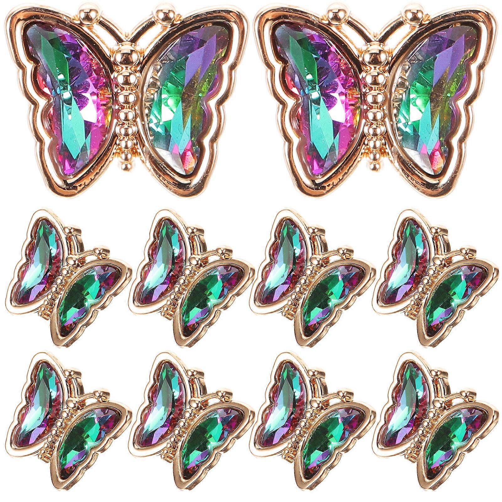 10pcs Butterfly Buttons Sewing Buttons Clothing Decorative Buttons DIY Button Material
