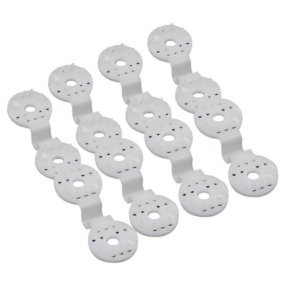 Shade Cloth Clip Sunshade Net Fixed Clip For Outdoor Garden Agricultural Anti-bird Net Hook Net Buckle(200pcs) White