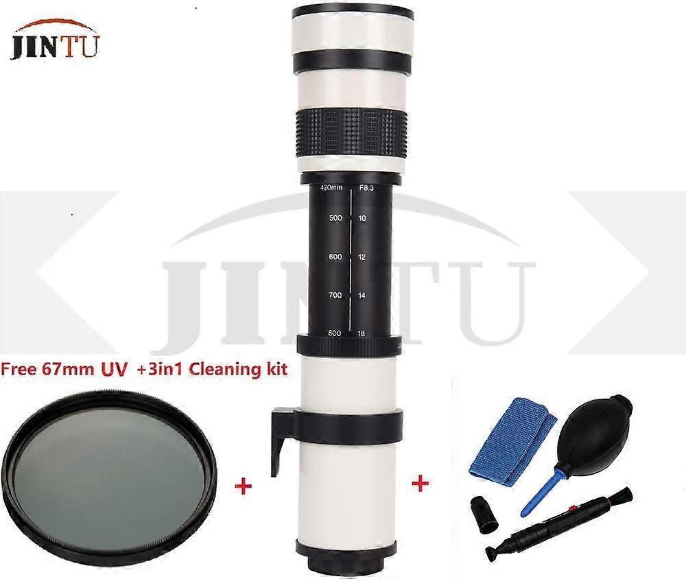 JINTU 420-800mm F/8.3 Telephoto Lens Camera Lens for Sony E-mount NEX7 NEX5 NEX6 A7 A7R a6000 a6500 A6600 A9 A7R A7II A7R Camera