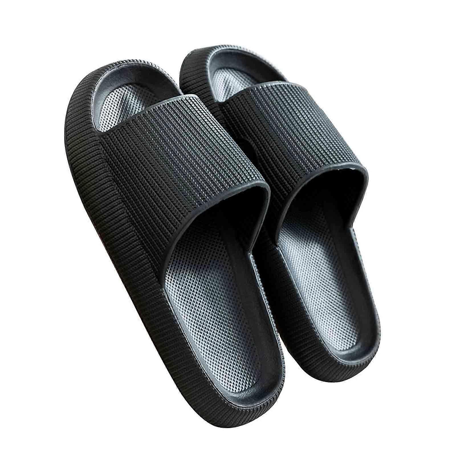 Chinelos Cloud para Mulheres e Homens Travesseiros Chinelos Thicken Sole Cloud Cushion Slides Super Confortável Soft Foam Slides Non Slips Chuveiro Slides banheiro Sanda