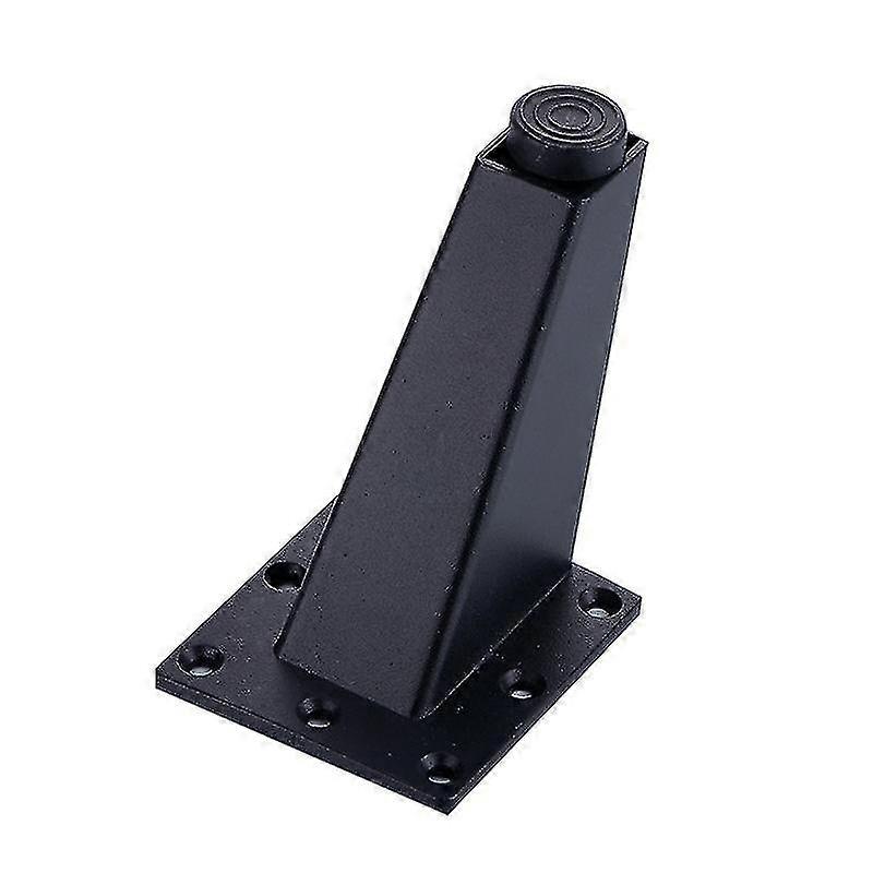 4pcs Diagonal Support Cabinet Foot Pattern Mat Matte Black - Height 92mm