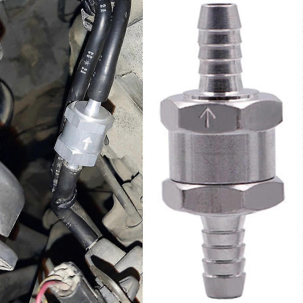 Fuel Non Return Check Valve 6/8/10/12mm Aluminium Alloy Petrol Diesel Water Fuel Line One Way Compatible Peugeot Renault