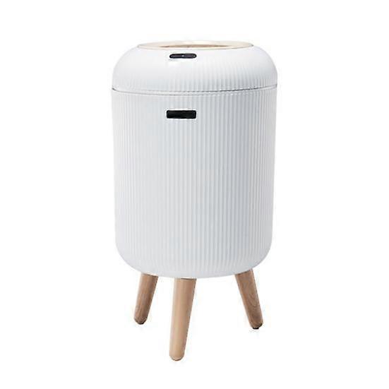 Garbage Can with Motion Sensor Lid Large Capacity Hands-Free Operation Bathroom Automatic Smart Trash Can