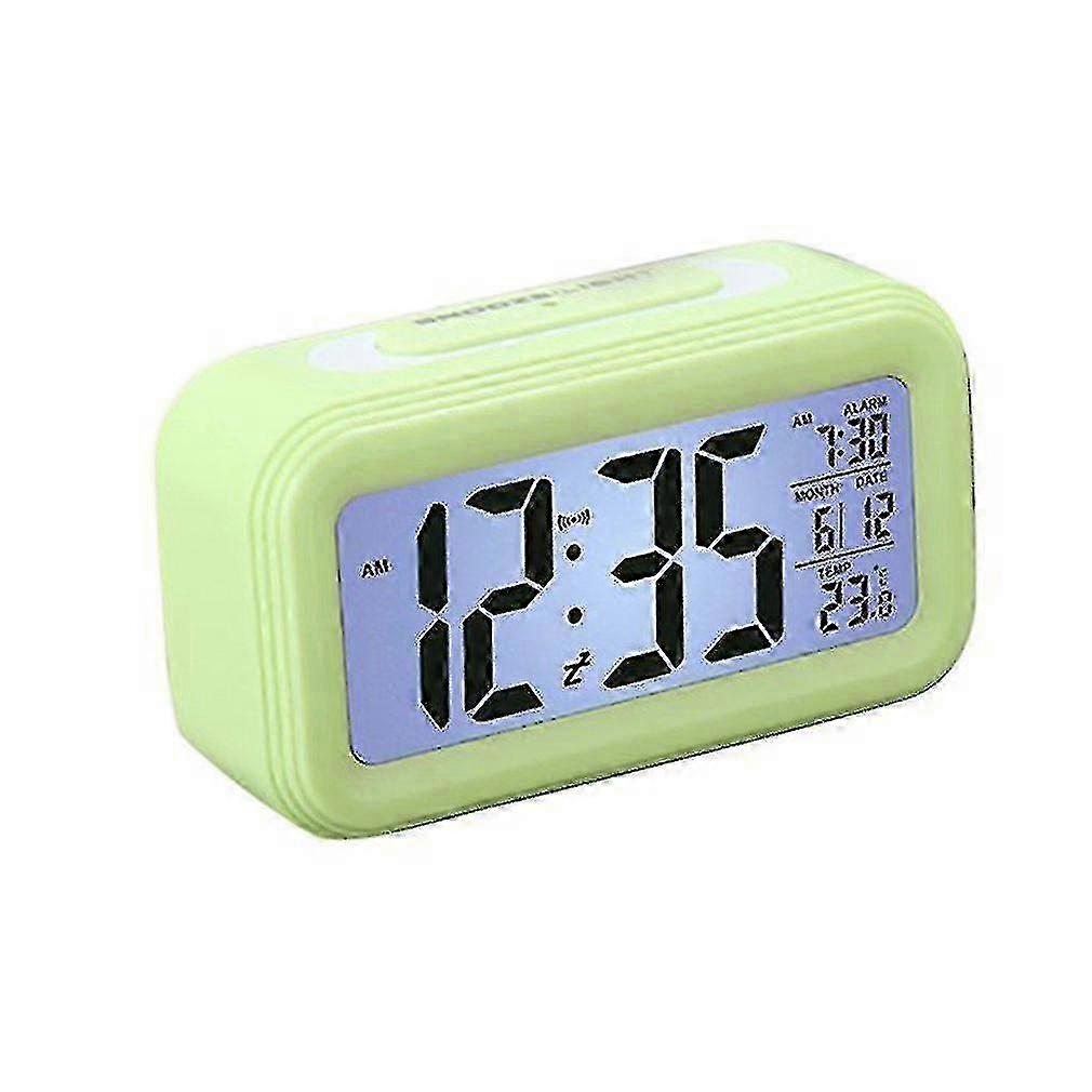 Digital Electronic Alarm Clock - Temperature Display, Backlight, Calendar, Snooze, Smart Function
