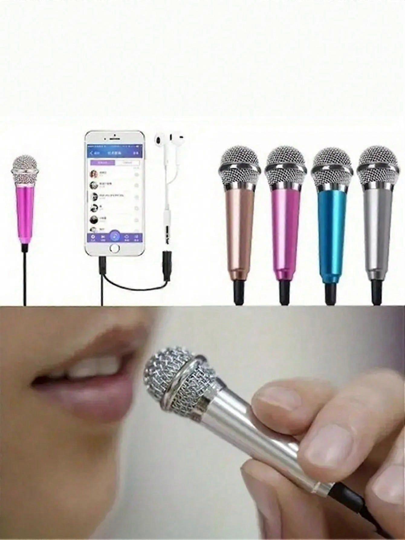 1 قطعة ميكروفون محمول صغير لتسجيل الصوت / الآلات ، مناسب للصوت ، مدونات الفيديو ، البث الصوتي على iPhone ، الهواتف الذكية التي تعمل بنظام Android ، أجهزة الكمبيوتر ، Lapto