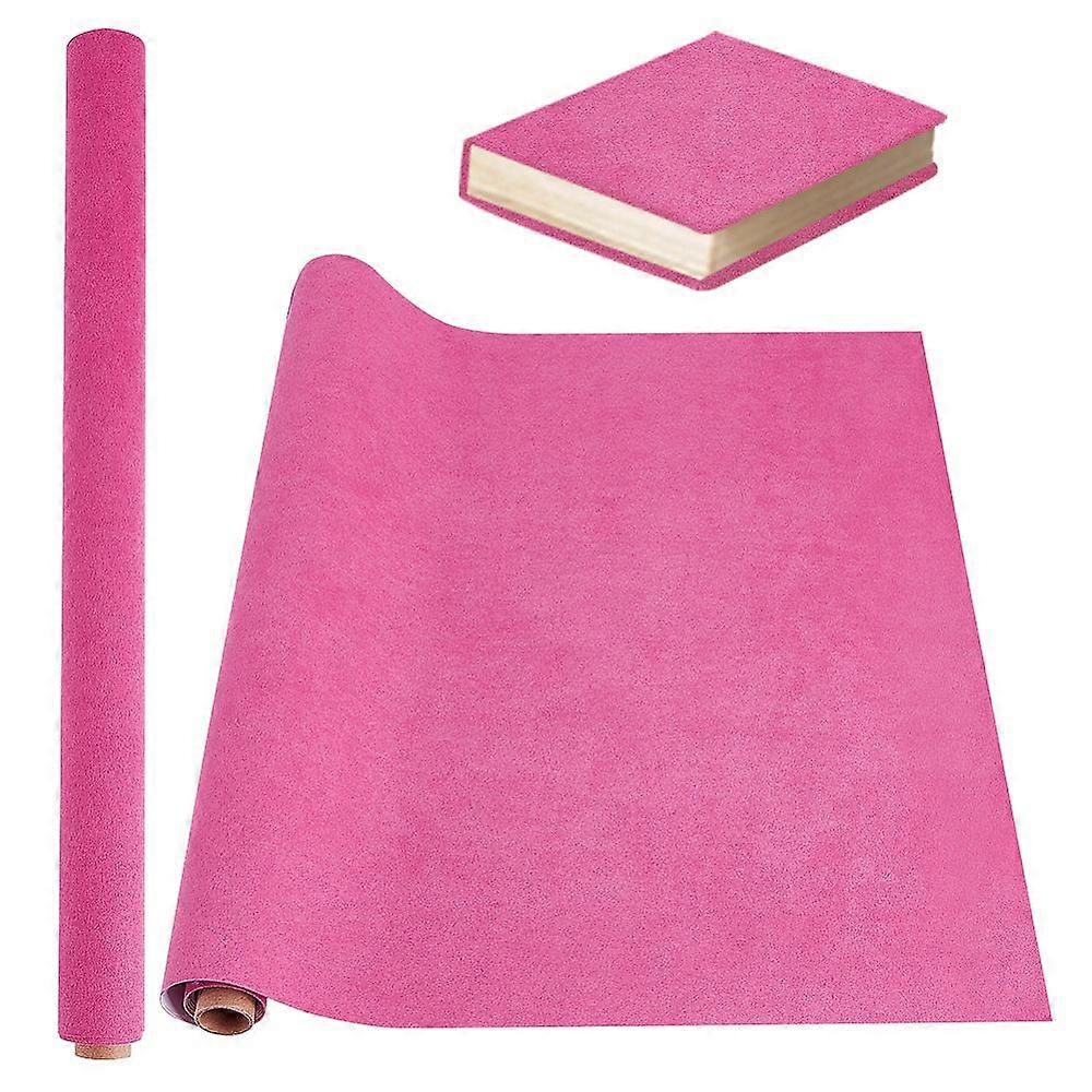 DIY Imitation Leather Fabric with Paper Back Kraft Cardboard Mailing Tubes and Handmade Soap Wrap Bands Camellia 430x1000mm 1 sheet