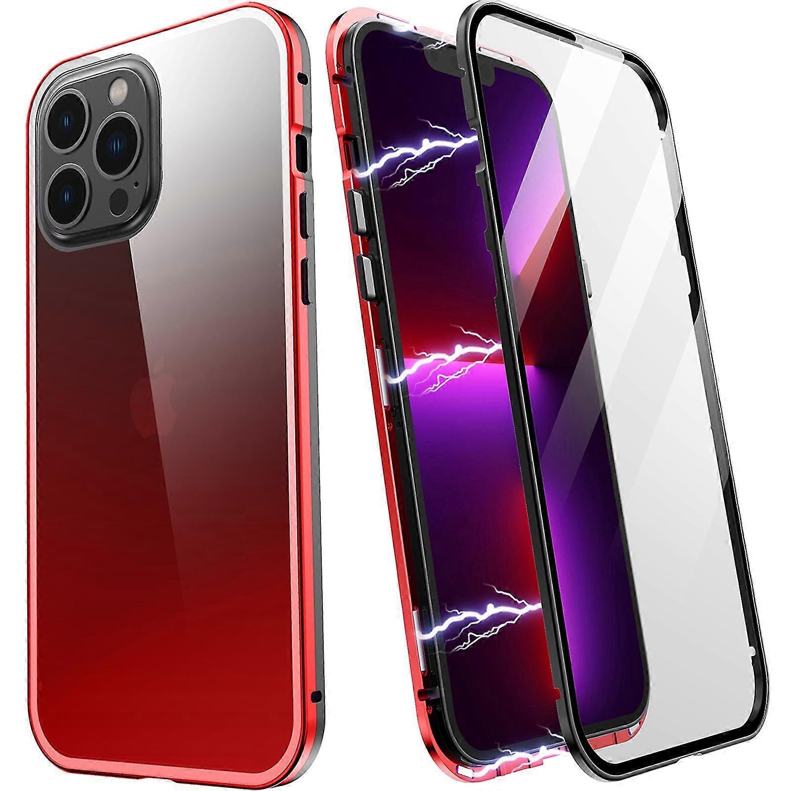 Gradient Magnetic Case for iPhone 13/ 13 Pro/13 Pro Max, 360 Degree Double-Sided Protection
