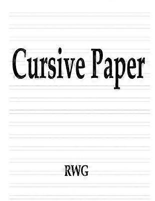 Cursive Paper 50 Pages 85 X 11