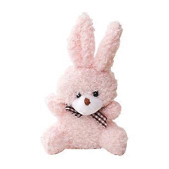 5’’ Mini Rabbit Cute Plush Bunny Doll Keychain Ornament Women Handbag Decorations School Student Backpack Plush Pendant  White