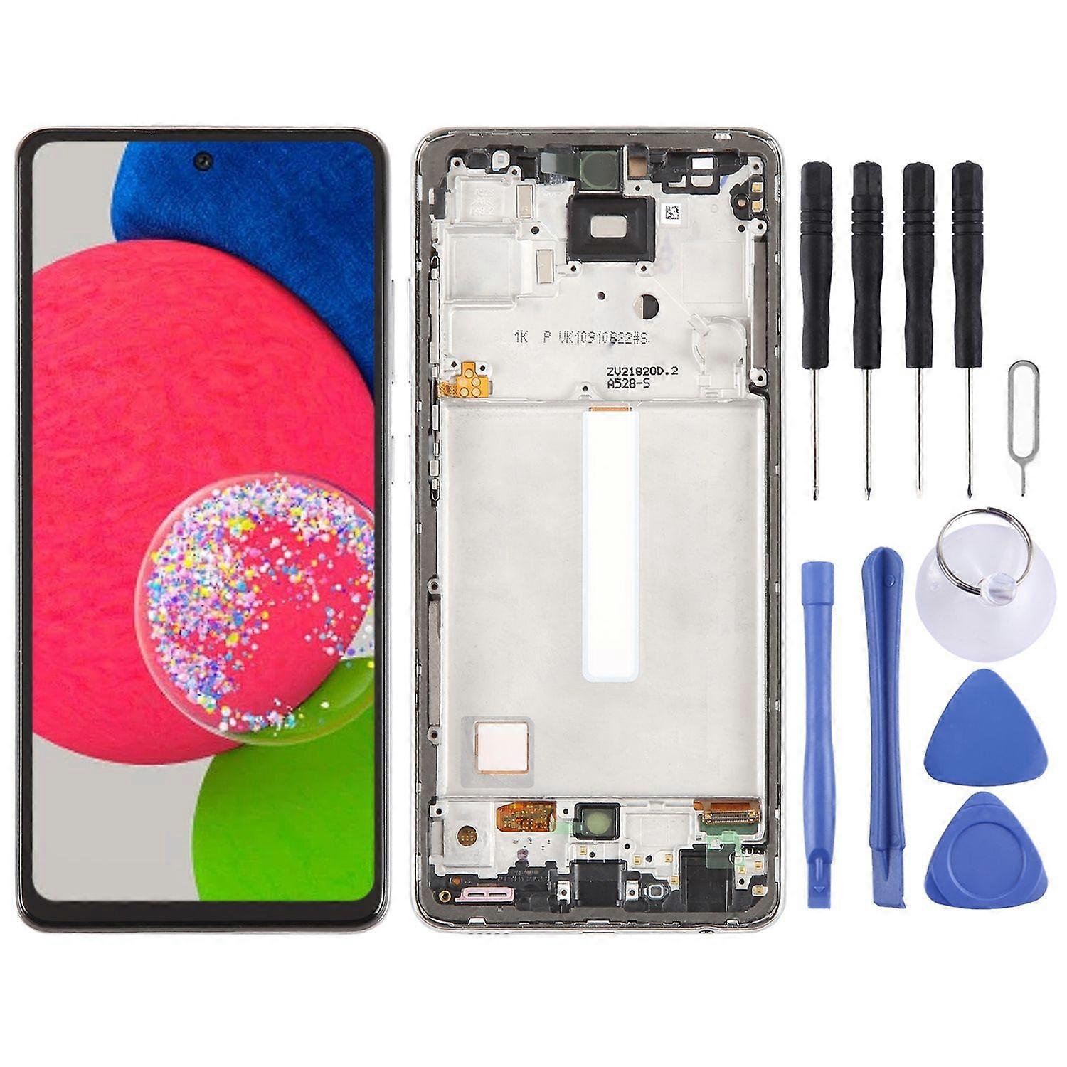 For Samsung Galaxy A52s Display Full TFT LCD with Frame Unit Touch Spare Part Repair Black (FINGERPRINT FUNCTION IS NOT SUPPORTED!!!!)