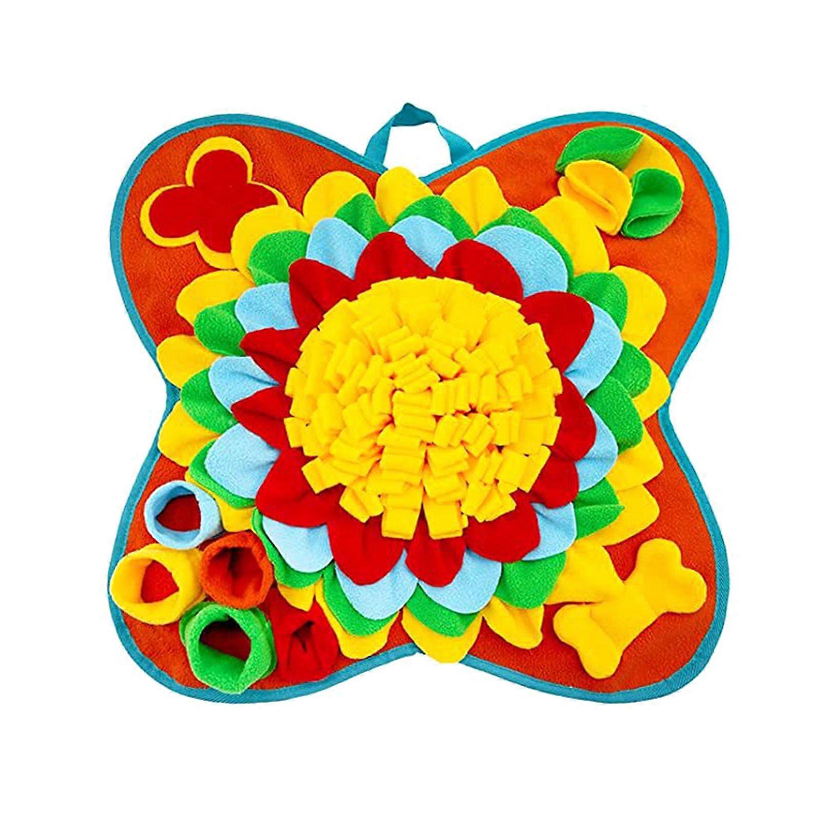 Chien De Compagnie Snuffle Mat Alimentation lente Puzzle Nourriture Tapis Chiens Reniflage Tapis AntiSlip Puzzle Mat Pour L’ennui Chien Divertissement Jaune
