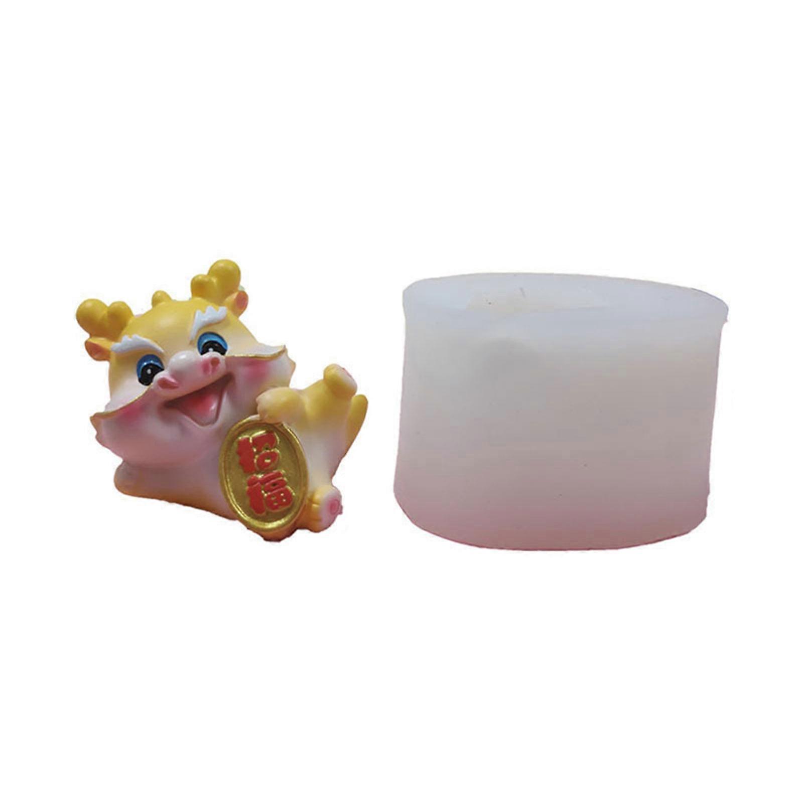 Unique Design Chinese Dragon Shaped Candle Mould Silicone Chocolate Molds Clay Moulds Hand-Making Accessories for DIY