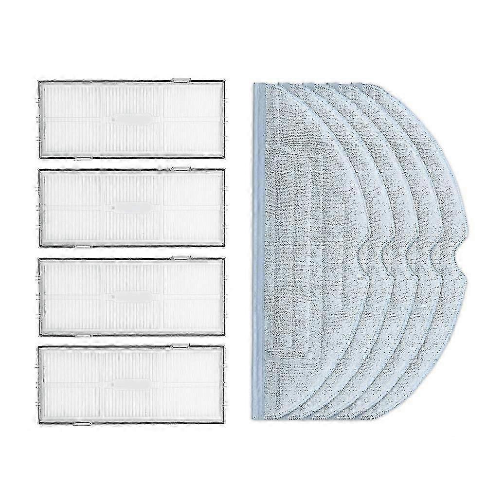 Hepa Filter Side Brush Mop Rag Cloth Replacement Kit For Roborock S7