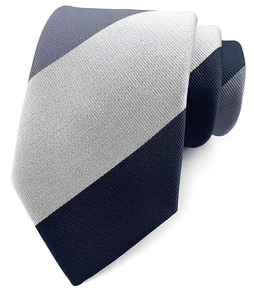 Wide Stripe Jacquard Neckties for Business Formal Attire in Various Colors and Sizes for College Professionals