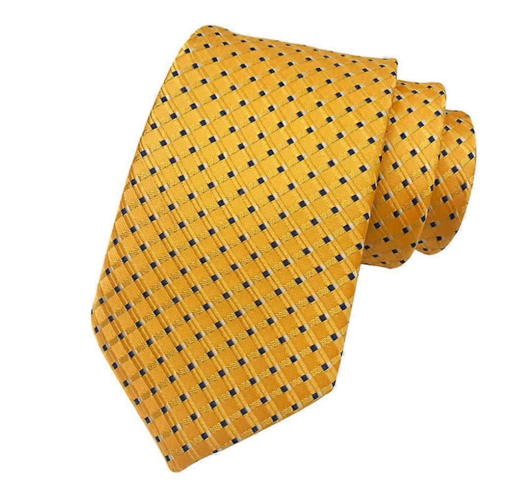 Jacquard Braided Classic Tie for Formal Events - Elegant Silk Material, Standard Length, Versatile Patterns and Colors