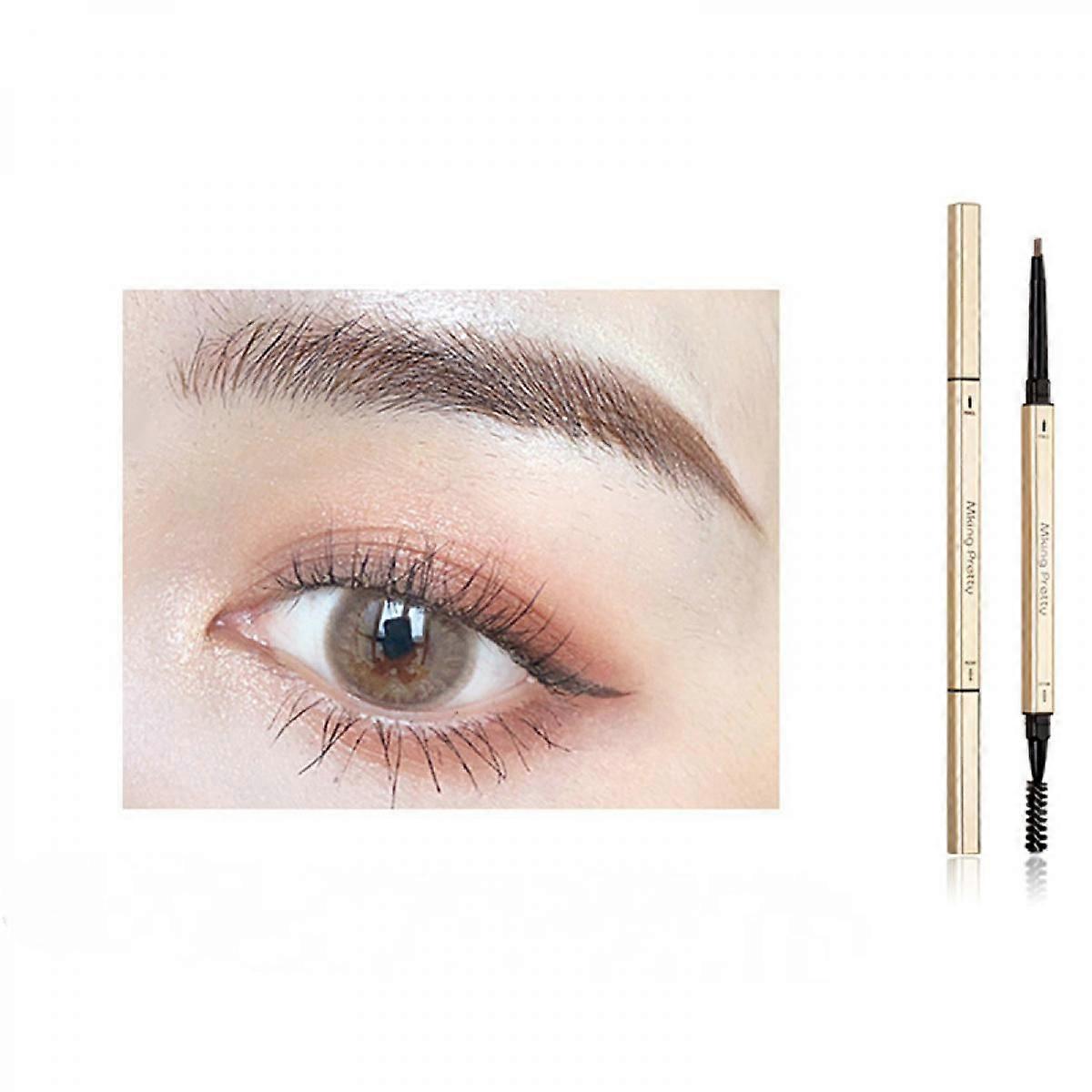 Precision Brow Pencil Ultra Fine Long Lasting Dual-use Eyebrow Pencil,Light Brown