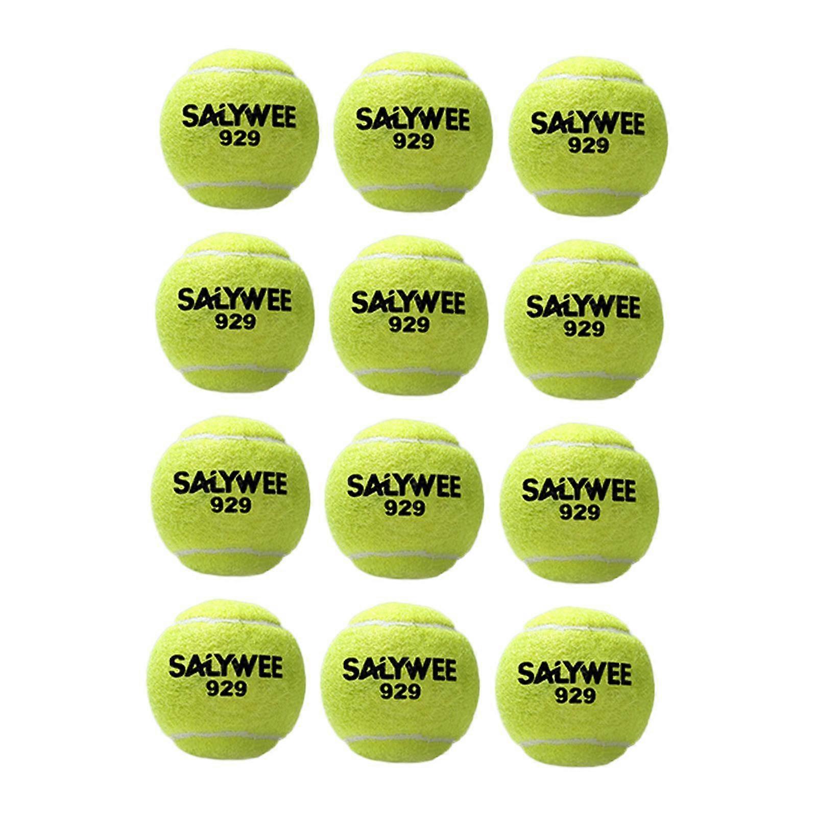 12Pcs Tennis Balls Beach Balls Elastic Versatile 2.36inch Diameter Practice