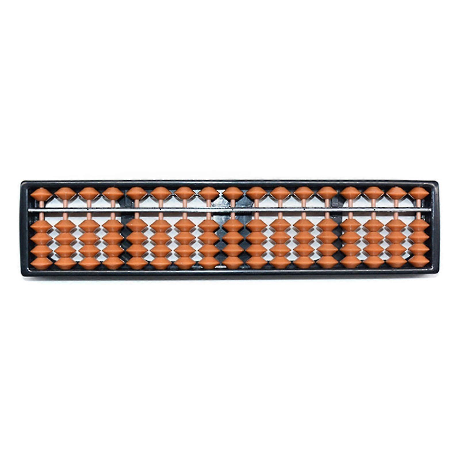 Chinese Abacus Calculator with Reset Button for Students Teachers Math Lessons