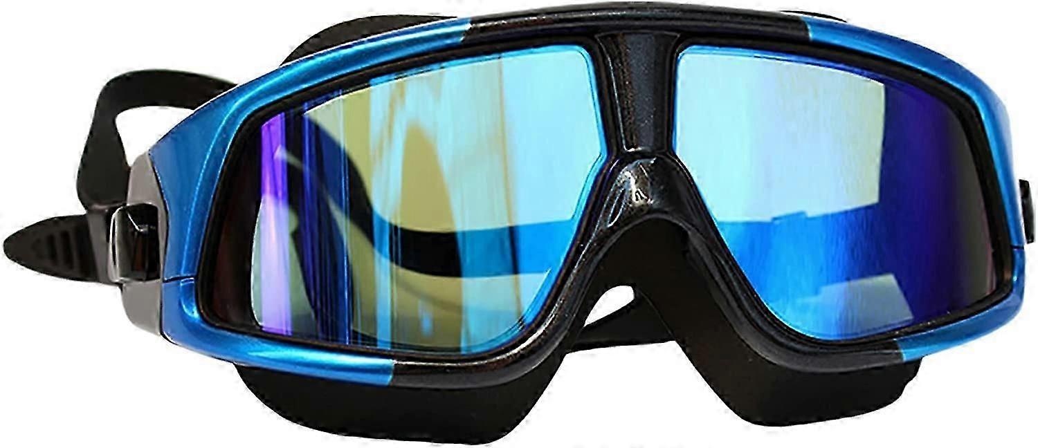 Swimming Goggles, Adult Swimming Goggles with UV Protection and Anti Fog Lens, Anti Slip Easy to Adjust Comfortable Silicone Goggles, Professional Swi