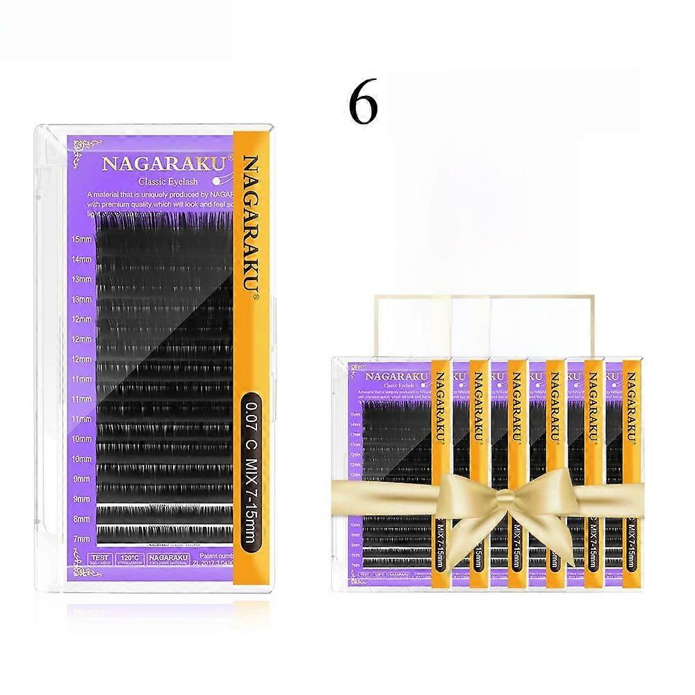 NAGARAKU Individual False Eyelash Extensions CD CC DD Curl Fake Mink Size 6 False Eyelashes Artificial Suitable for All Ages
