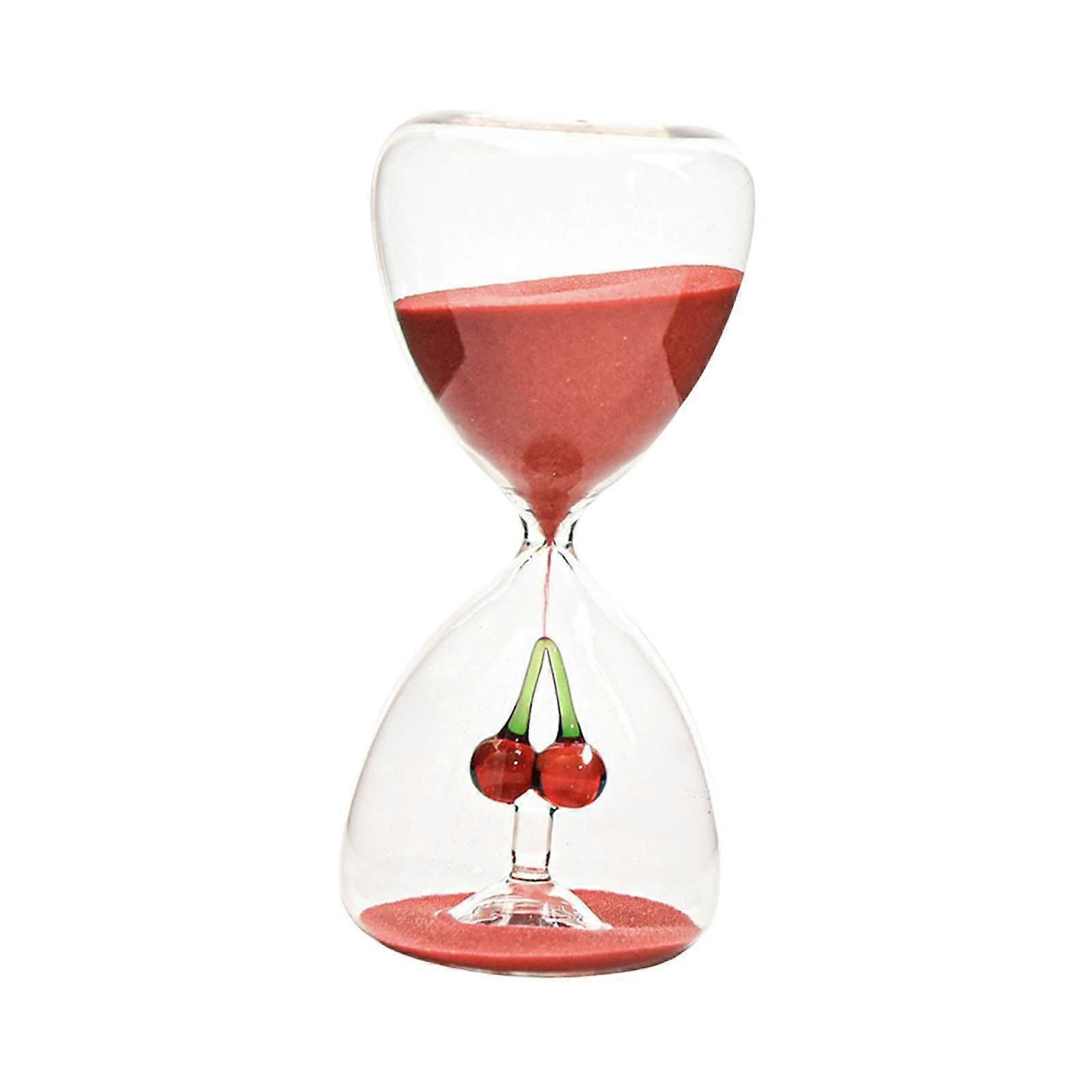 クリスマス砂時計タイマーオフィスリビングルーム用の砂時計飾り赤い砂