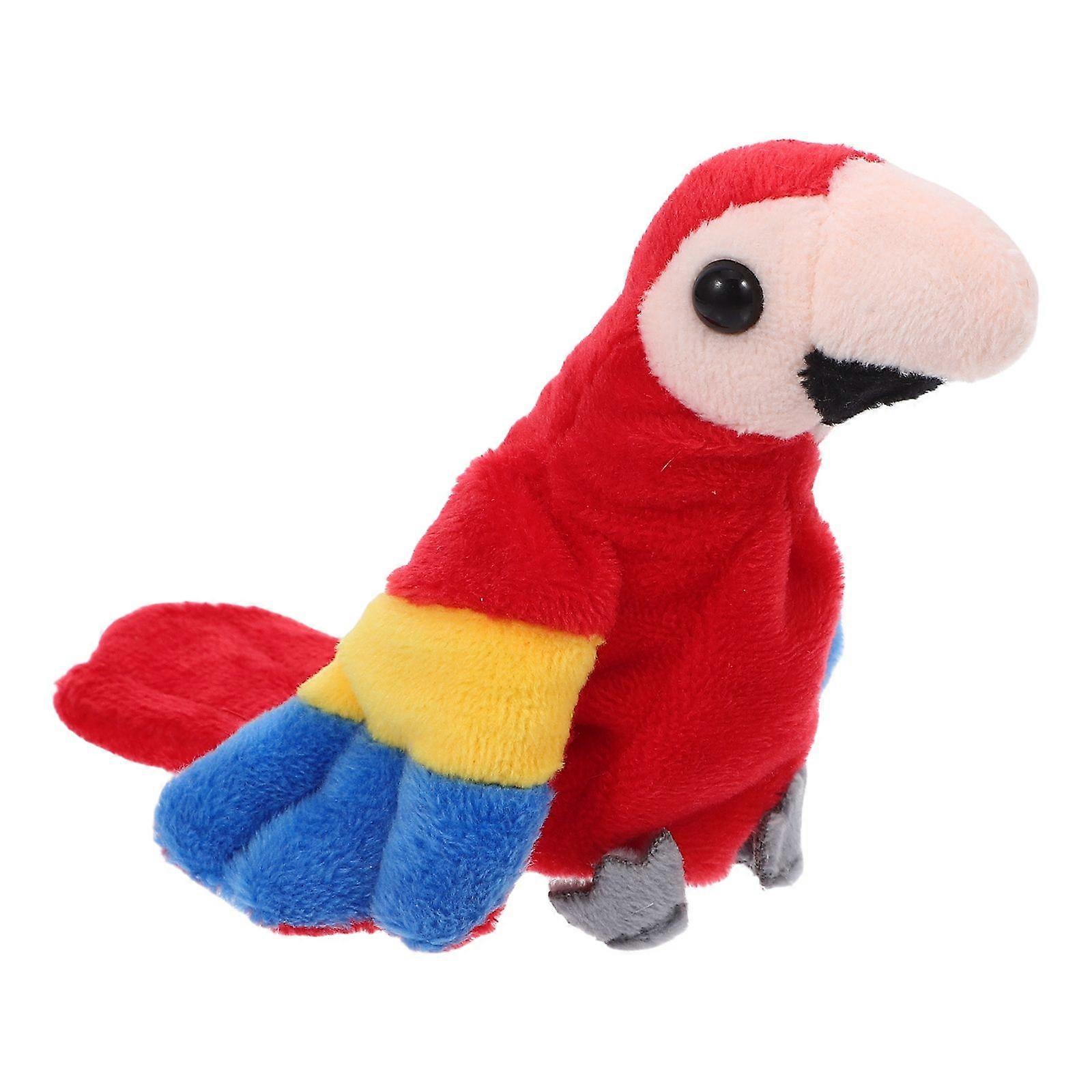 Mini Parrot Finger Puppet Realistic Bird Animal Hand Puppet Toy for Storytelling Interactive Play Hand Puppet Adorable Small Parrot Hand Puppet Plush