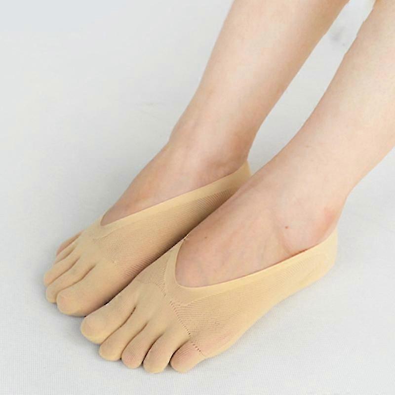 2pack Oropedic Compression Socks Women's Toe Socks Ultra Low Cut Liner Gel Tab Breaable