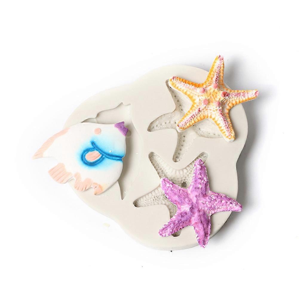 Silicone Ocean Cake Mold for Baking, 3D Sea-Themed Fondant Molds, Non-Stick Baking Tray, Creative Dessert Design