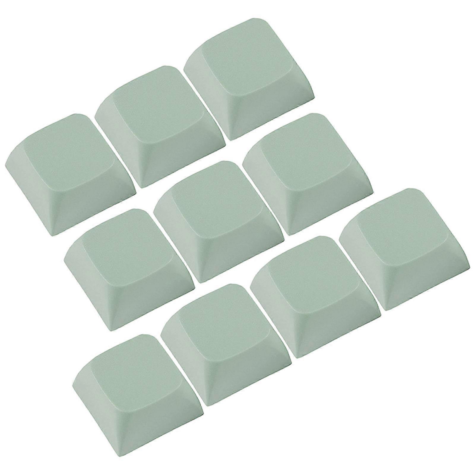 10PCS Thick PBT Keycaps XDA2 Height 1U Ball Cap Keycap for Mechanial Keyboard Keycaps for Gamers and Programmers green grass