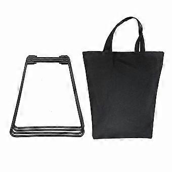 Camping Folding Coolers Stand Storage Box Bracket Metal Luggage Rack Portable Ices Box Holder for Outdoor Travel Cooking  Silver S