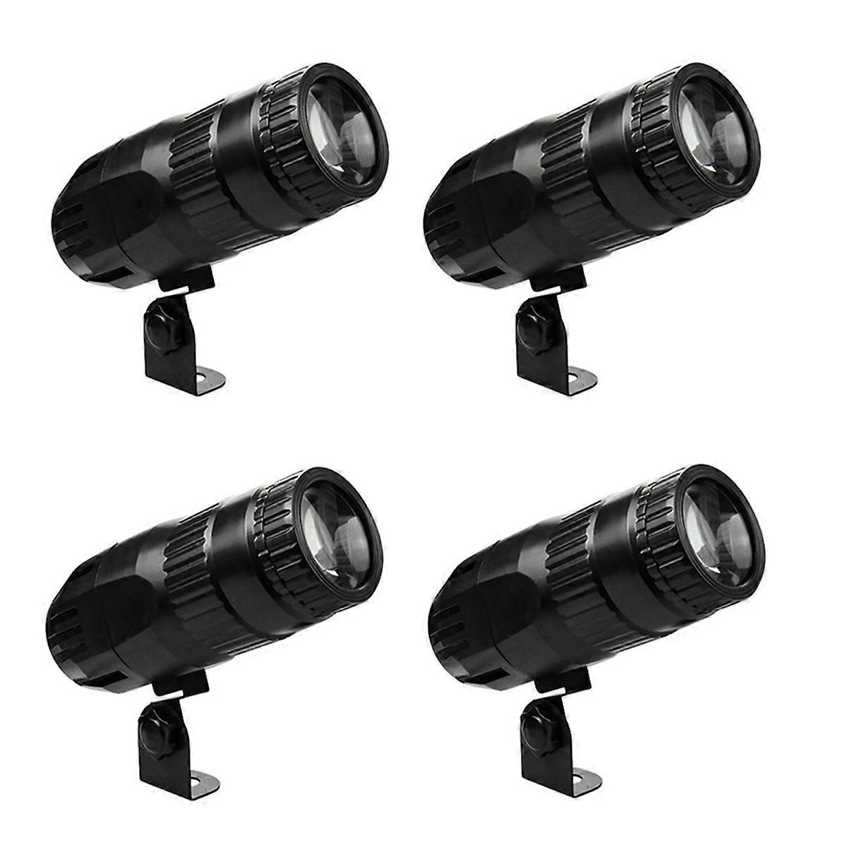 4PCS 15W 4-in-1 Spot Lights RGBW LED Spotlights Remote Control Stage Lighting Effect Projector for