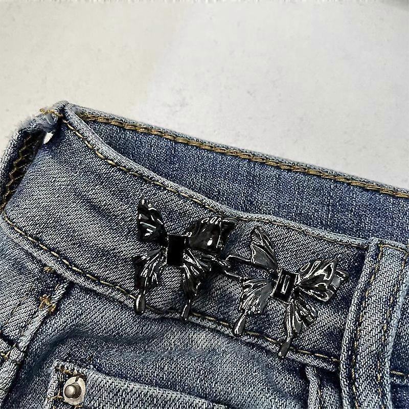 Adjustable  Butterfly Button Fixed Tightening Pins Waist Buckle For Pants No Sewing Required Waist Closing Artifact Tool