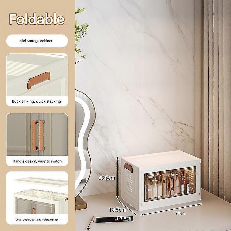Storage Box Collapsible Storage Bin with Lids and Pulley - Portable 1/2/3 Layers Organizer for Easy Access and Convenient Storage