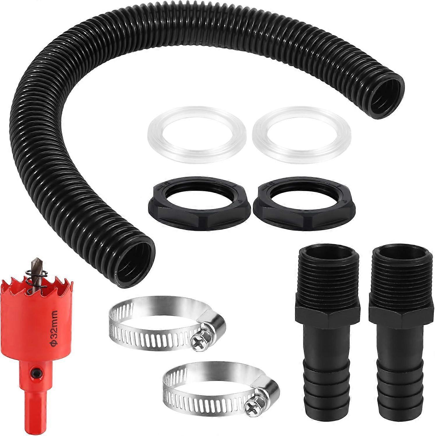 Rainwater Collector Set Connection Kit Rainwater Collector Connection Pipe for Rainwater Barrels, Cisterns