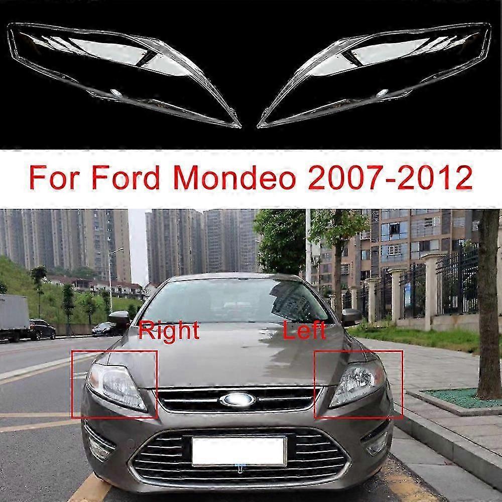 For Ford Mondeo 2007-2012 Headlamp Transparent Cover Lampshade Lamp Masks Headlight Shell Plexiglass Replace Original Lens