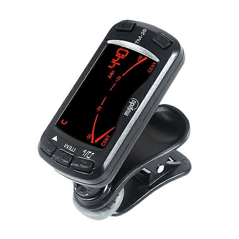 Tm-25 Clip-On Electric Tuner & Metronome Guitar Chromatic