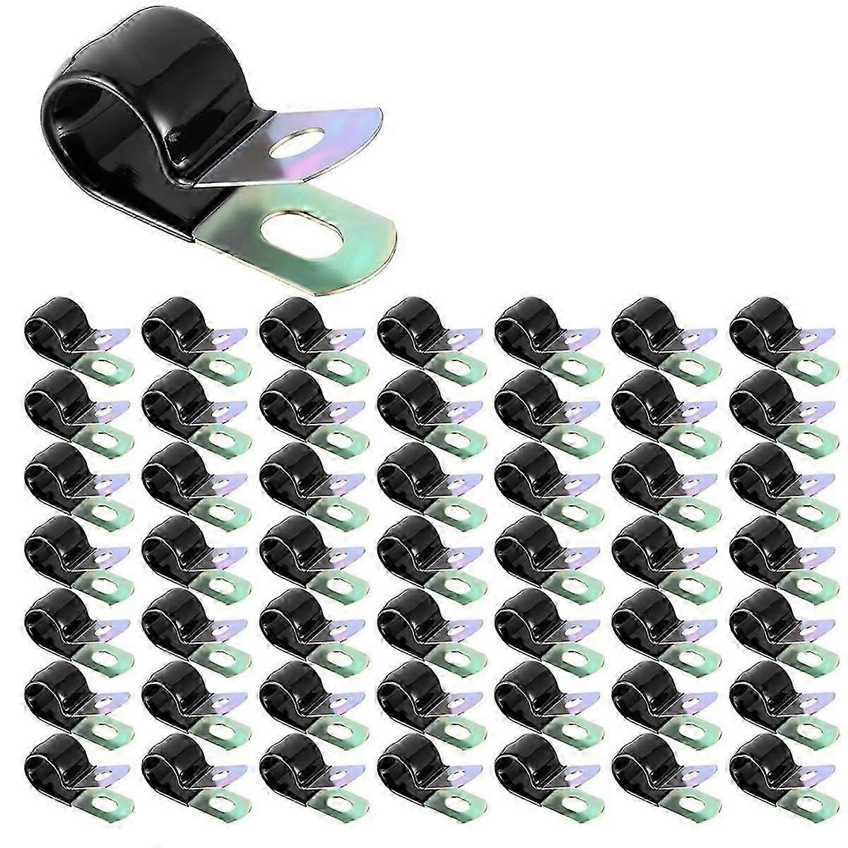 Coated Cable Clamp Galvanized Steel Cable Clamp Metal Clamp