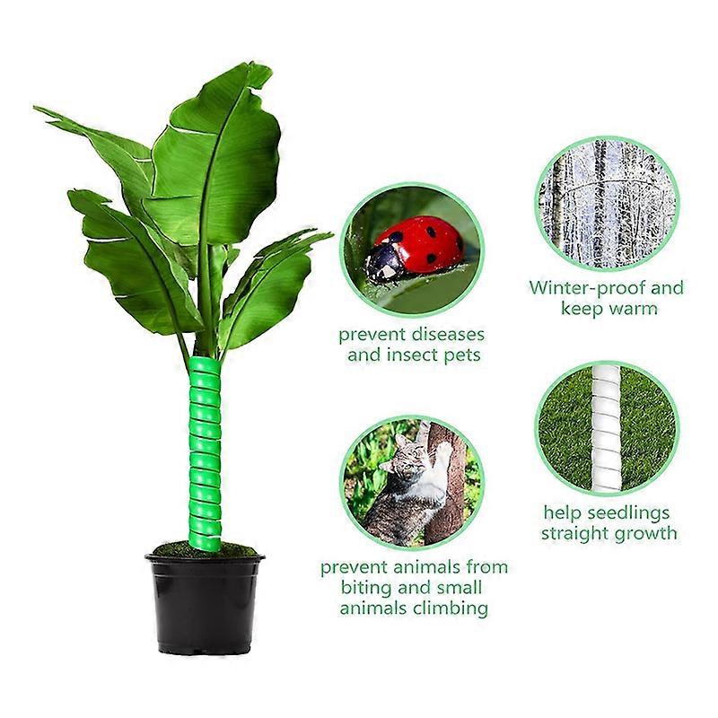 8PCS Tree Protectors 2 Size Plastic Spiral Tree Tree Trunk Protector