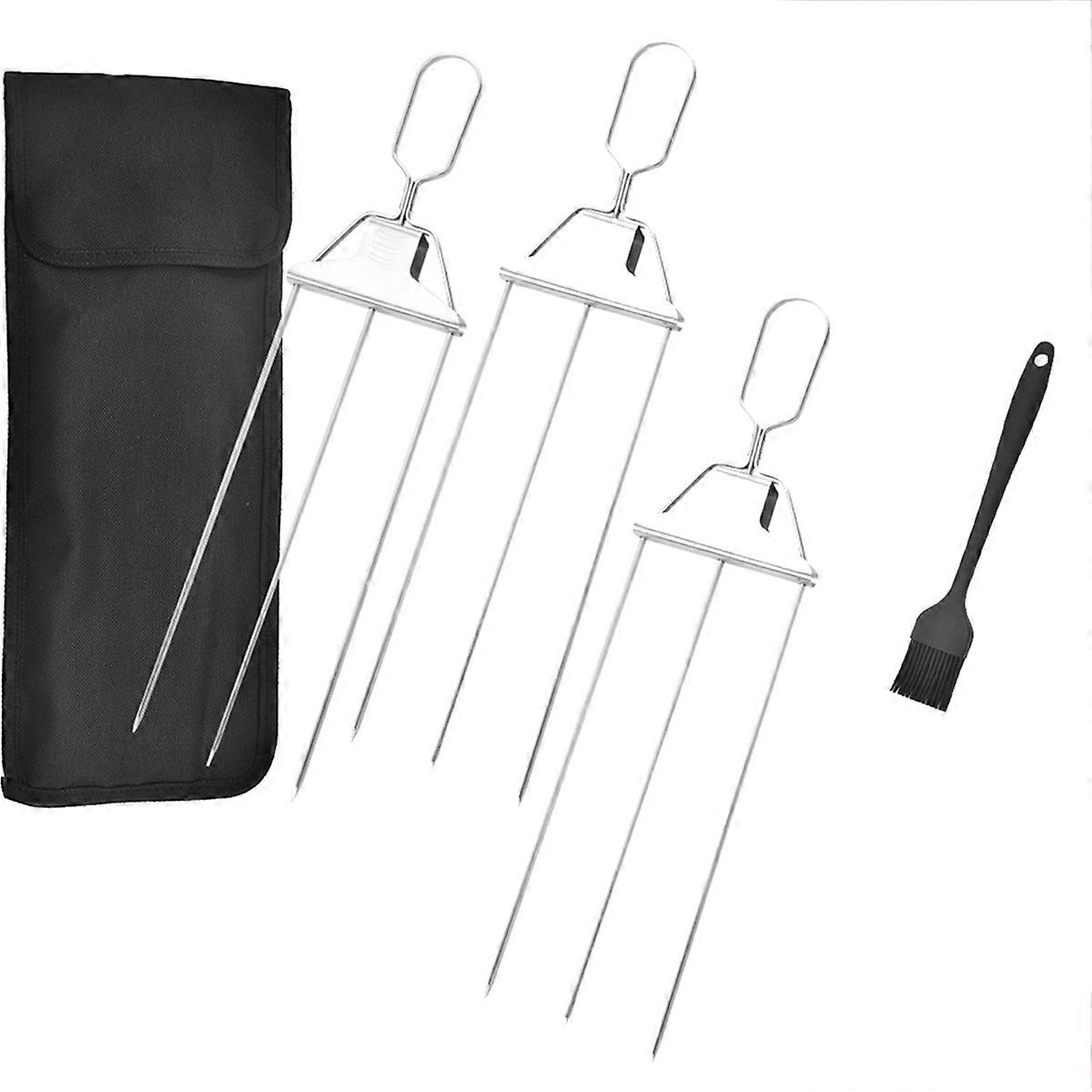 Stainless Steel Grilling Skewers with Oxford Cloth Bag
