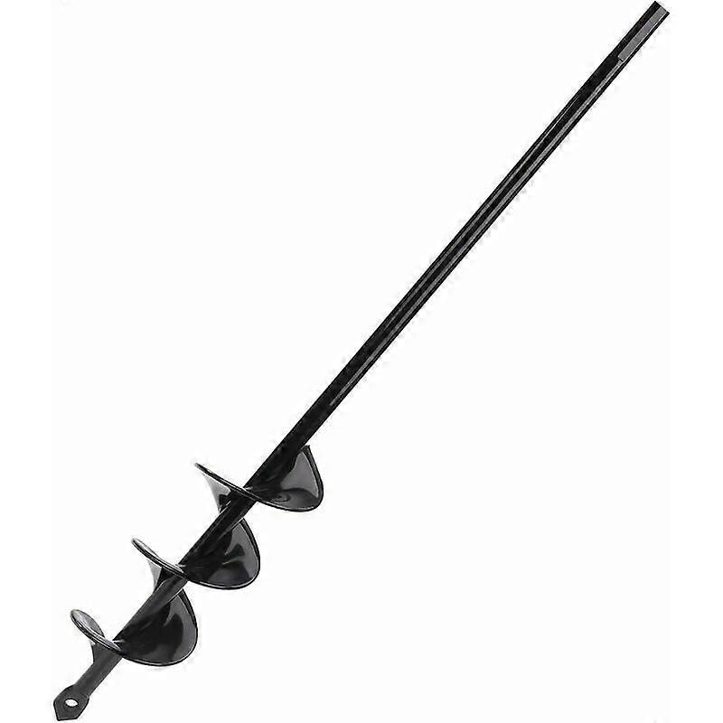 6x42cm Garden Auger Drill Bit Garden Hole Drill with Non-Slip Hex Drive Plant Flower Bulb Bedding Spiral Bit Soil Cultivator Hand,